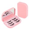 HomeSoGood 2 Pack Empty False Eyelashes Storage Box, 3 Layer False Eyelash Case Fake Eye Lash Organizer with Makeup Mirror Travel Storage Case(Not Including False Eyelashes)