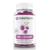 PUREFINITY Elderberry Gummies – Double Strength Immune Support Gummy Vitamins, Zinc Supplement & Vitamin C Supplement – Sambucus Black Elderberry 150mg Antioxidant for Adults & Kids – 60 Gummies