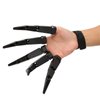 Halloween Joint Fingers, Halloween Cosplay Accessories, Black Left Hand Funny Toys, Horror Finger Extension Party Supplies Cosplay Props(02)