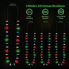 EOBOH Christmas Necklace, 4Pcs Light up Christmas Necklace, Christmas Bells Necklaces, 3 Modes Colorful Christmas Party Favors, Christmas Ugly Xmas New Year Party Supplies Accessories
