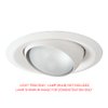 HALO E26 Series 6 in. White Recessed Ceiling Light Fixture Trim with Adjustable Eyeball