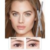Eyebrow Pencil with Spoolie Brush- 4Pcs Professional Micro 1.5mm Tip Brow Pencil with Dual Ends Kit, Longwearing Waterproof Sweat-proof Eye Brow Pencil, Eyebrow Makeup Pencil for Women-02 Coffee Brown