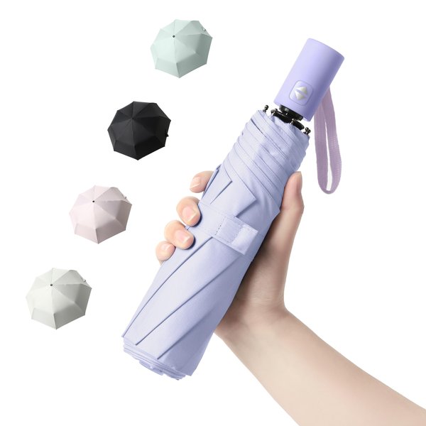 BAODINI Travel Umbrella for Rain and Sun Windproof Compact Small Umbrella