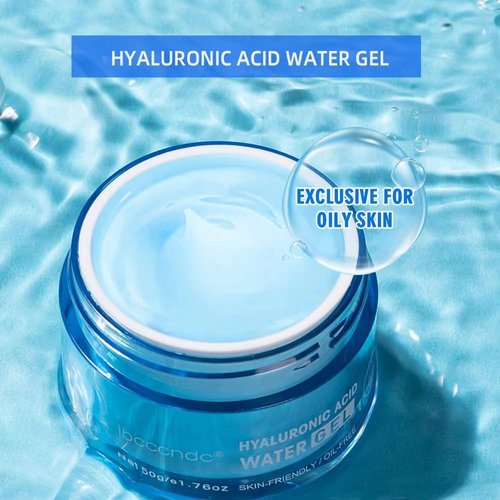 SHEEPFLY Hydro Boost Hyaluronic Acid Moisturizing Water Gel, Face Moisturizer for Oil Skin, Lightweight and Long lasting Moisturizer-1.76Oz (blue)