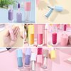 oruola 6pcs Lip Gloss Tubes Empty, 6ml Clear Lip Gloss Tubes with Wand Cuticle Oil Dispenser Refillable Transparent Lipstick Bottles for Women Girls DIY Makeup (Colorful)