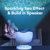 Noa Store Sensory LED Room Lights - Light Projector for Bedroom - Ocean Waves Projection Lamp with Calming Music - Night Light for Kids - Blue Ceiling Projector Lamps for Adults and Children