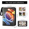 ArtAubrey Football Card Binder 400 Pockets Trading Cards Albums with Sleeves Sports Card Binder Gifts for Card Collectors Card Holder Protectors Set for Football Cards