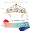 Chanaco Birthday Sash Birthday Crowns for Women Birthday Queen Sash Tiaras for Women Gold Birthday Tiara Happy Birthday Decorations Birthday Gifts for Women