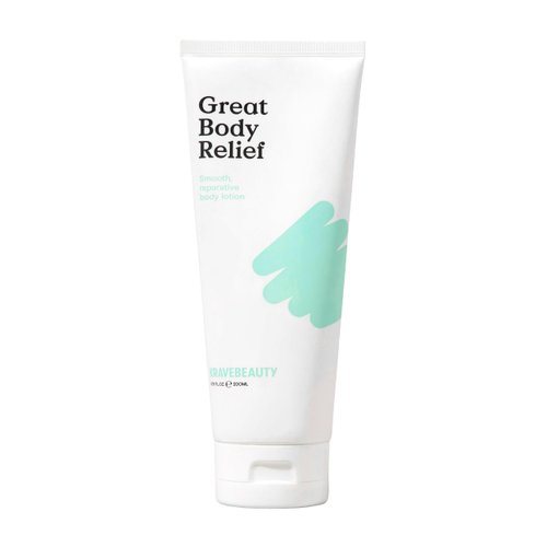 KraveBeauty Great Body Relief Skin Barrier Reparative Body Lotion with 5% Tamanu Oil to Soothe Irritation and Ceramides to Retain Moisture, for All Skin Types, Vegan and Cruelty Free, 6.76 fl oz