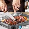 20-Pack Half-Size 9" x 13" Aluminum Deep Steam Table Disposable Foil Pans Regular Weight Durable Eco-Friendly Cooking Baking Roasting in Oven Freezer