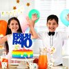 Bruh I'm 10 Cake Topper, It's My Birthday Bro,Cheers to 10 Years/Out Single Digits for Big Brother, Happy 10th Birthday Party Decorations Supplies for Kids Boys, Blue Glitter