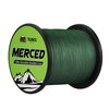 RUNCL Braided Fishing Line Merced, 4 Strands Braided Line - Proprietary Weaving Tech, Thin-Coating Tech, Stronger, Smoother - Fishing Line for Freshwater Saltwater (Moss Green, 6LB(2.7kgs), 300yds)