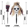 3 Pcs Halloween Pathway Lights Outdoor, 30 LEDs Halloween Skull and Arms Stake Lights for Halloween Outdoor, Yard, Lawn, Garden, Patio Decorations