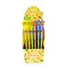 TINYMILLS 24 Pcs Pineapples Multi Point Stackable Push Pencil Assortment with Eraser for Luau Party Favors Goodie Bag Stuffers Classroom Rewards Pinata Fillers Carnival Prize