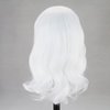 BTWTRY Short White Wig Loose Curly Wavy Lace Front Wigs Synthetic Hair Snow White Bob Wigs for Black Women Pre Plucked Natural Hairline with Baby Hair (White)