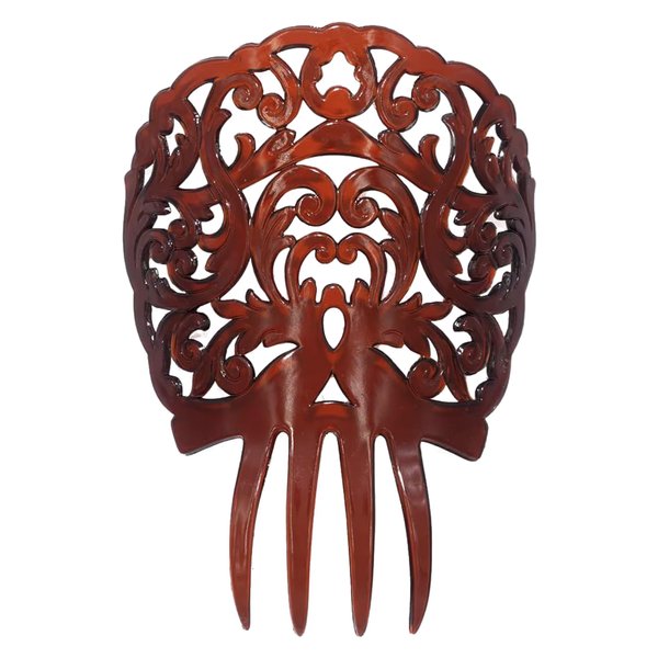 Ole Ole Flamenco Hair Comb for Dancers with Ornamental Design Spanish Hair Pins for Dancers (Concha)