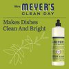 MRS. MEYER’S CLEANDAY Liquid Dish Soap, Biodegradable Formula, Lemon Verbena, 16 fl. oz