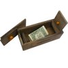 Puzzle Box Enigma Secret Explorer - Money and Gift Card Holder in a Wooden Magic Trick Lock with Hidden Compartment Piggy Bank Brain Teaser Game