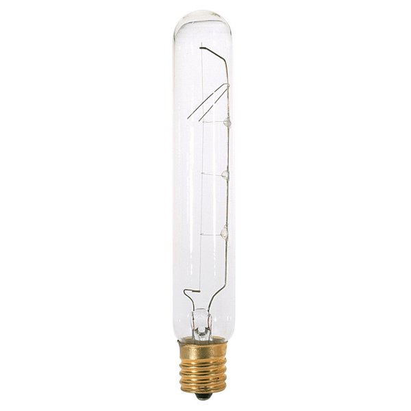Satco S3280 130V Intermediate Base 20-Watt T6.5 Light Bulb, Clear