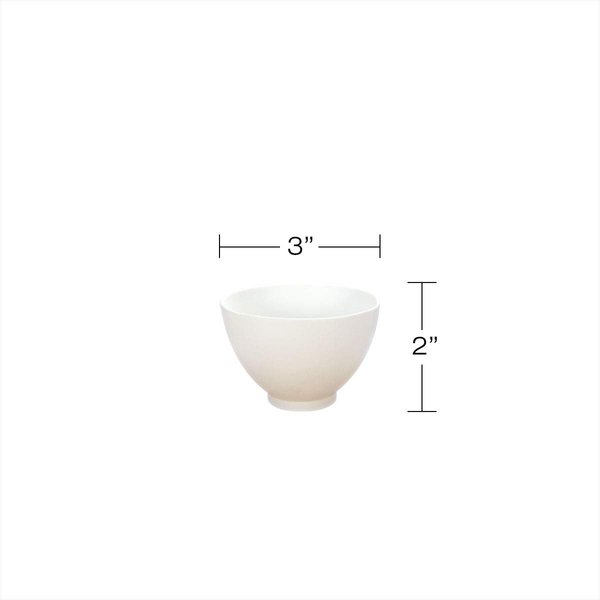 APPEARUS Face Mask Mixing Bowl - Microwavable Silicone - Professional Spa Facial Mask Mixing Bowl (1 Pc) (Small, White)