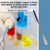 A2Z Stainless Steel Micro Lab Flat Spoon Spatula with Comfort Grip Handle, Flat Spoon Sampler for Mixing Transfering Cream, Gel, Powder, Cap Filler- Home & Lab Use - Laboratory Supplies - 6" Length