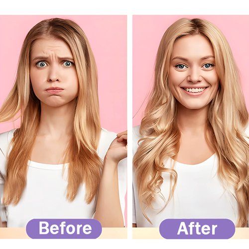 50 Pcs Heatless Spiral Hair Curlers 22inch Magic No Heat Hair Curls For Long Hair 6Pcs Styling Hooks DIY Hair Rollers Set（black）