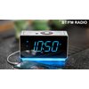 iTOMA Alarm Clock Radio with Bluetooth Speaker, FM Radio, Dual Alarm with Snooze, Large LED Display, Dimmer Control, USB Charging Output and Night Light CKS708