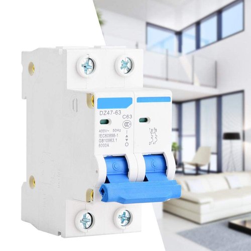 YWBL-WH Miniature Circuit Breaker DZ47-63 2P 400V AC Miniature Circuit Breaker Leakage Protection Air Switch 63A
