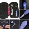 Lighted Crochet Hooks Set- Rechargeable Crochet Hook with Latest Case, 9 in 1 Interchangeable Heads Light Crochet Hooks with Accessories…