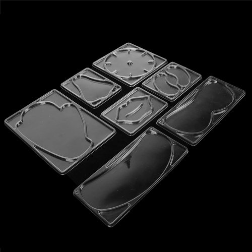 7 Types Facial Mask Mold, Mask Making Plate Reusable Face Mask Patch Molds DIY Facial Mask Machine Maker Accessories for Beauty Salon(Without Mask Machine)