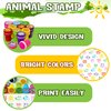 DMIGHT Jungle Safari Party Favors 20 PCS Wild Animals stamps for Kids Birthday Gifts, Zoo Animal Stamps for Kids, Self Inking Stamps for Kids