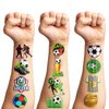 90 PCS Soccer Ball Temporary Tattoos Sticker Football, Sports Themed Birthday Party Decorations Supplies Favors Gifts Ideas Girls Boys Europa, World Cup Cute Tattoo School Reward Game