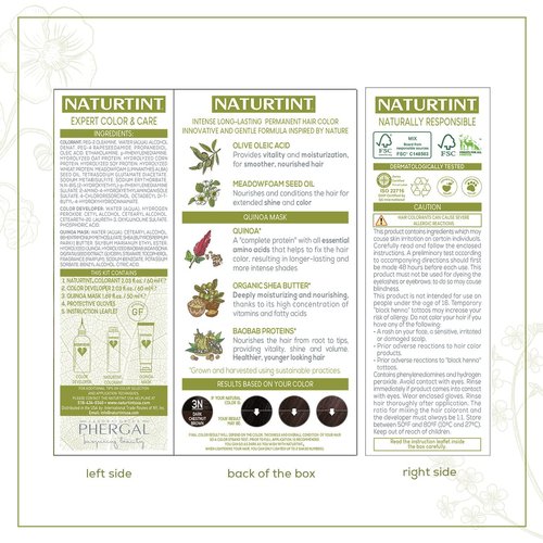 NATURTINT 3N Dark Chestnut Hair Color, 5.75 FZ