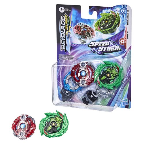 Beyblade Burst Surge Speedstorm Origin Achilles A6 and Tyros T6 Spinning Top Dual Pack -- 2 Battling --Game Top Toy for Kids Ages 8 and Up