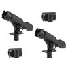 HiUmi Adjustable Black Fishing Rod Holder for Boat Kayak Swivel Side Mount Kits Tackle (RH40-2Pack)
