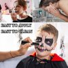 Fusang Black Face Body Paint Stick,High Pigmented Eye Black Stick Long Lasting Black Matte Lipstick Waterproof Body Paint Stick for Halloween Costume Parties Zombie Cosplay Clown Makeup