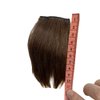 2pcs Human Hair Short Thick Hairpieces Adding Extra Hair Volume Clip in Hair Extensions 4" Brazilian Virgin Hair Topper for Thinning Hair Women and Men 2 packs Lot (Brown)