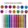 LiaSun 10Pcs/set Highlight Glitter Tinsel Hair Extensions Clip In - Colored Party Sparkling & Shiny Hair Extensions - Multi-Colors Hair Streak Bling Hairpieces (Silver)