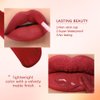 MYUANGO Matte Liquid Lipstick, Ultra-Intense Pigmented Creamy Formula, Long Lasting, Lightweight, Transfer & Water Resistant Lipstick (02)