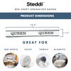 Steddi Bed Sheet Organizer Bands, Sheet Bands for Organizing, Sheet Organizer Bands, Sheet Labels for Bedding, Sheet Size Label Bands for Bed Sheets, Pillow Case, Duvet (Queen)