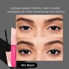 Kyannkra Washable Mascara Eye Makeup,Lengthening Mascara,Volumizing Mascara Brown