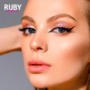 Ruby Kisses Pencil Eyeliner, Retractable Eyeliner, Waterproof, Smudge-Proof Eye Makeup, High Pigmented, 24H Long Lasting Eyepencil (4 Count, Very Black)