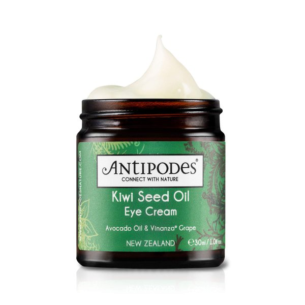 ANTIPODES Kiwi Seed Oil Eye Cream | Anti Aging Eye Cream For Youthful Looking Skin with Vitamin C Skincare Ingredient Kiwi Seed Oil | Vegan Eye Cream | Fine Lines, Aging & Dry Skin | 30ml, 1 fl. Oz