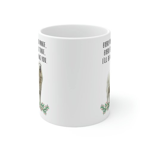 Lovesout Funny Great Pyrenees Whiite Cream Gifts For Women Mother's Day 2025 Every Meal You Make Every Bite You Take Coffee Mug Ceramic Cup White 11oz