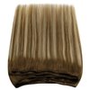 Sunny Balayage Human Hair Sew in Extensions Brown Blonde Weft Human Hair Extensions Ombre Brown Sew in Hair Extensions Human Hair Balayage Chestnut Brown Ombre Platinum Blonde 16inch 100g