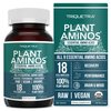 Plant Aminos Organic Essential Amino Acids (EAAs) & BCAA - 100% Plant-Based Raw, Vegan - All 9 Amino Acids with 18 Total Amino Acids (360 Tablets)