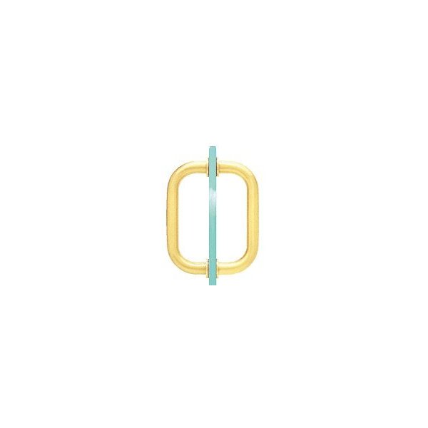 CRL 6" Brass Tubular Back-to-Back 3/4" Diameter Shower Door Pull Handles