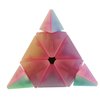 Jelly Windmill Speed Cube Pyramid Speed Cube Triangle Speed Cube 3x3x3 Stickerless Vivid Color Magic Cube Sturdy and Smooth Cube Puzzle Toys (Pyramid Speed Cube)
