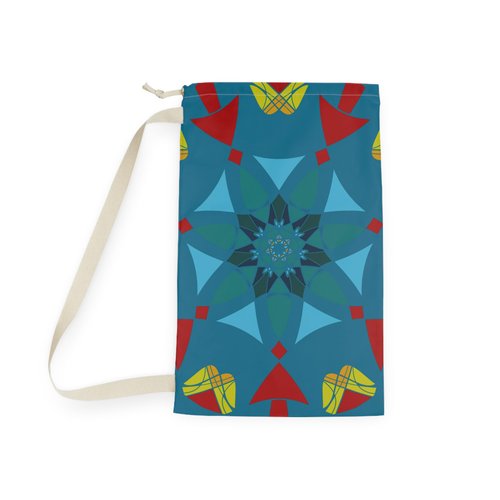 Colorful Laundry Bag Mandala Design Eco-Friendly Storage Home Gift Students Boho Chic '2.uncommon.journey' Art Mitzisniftis