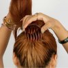 2Pcs Ponytail Bump it UP Hair Styling Insert Comb Fluffy Hair Comb (1Black+1Coffee)